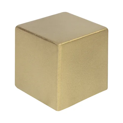 Metálfényű stresszlabda Cubix Shine Sárga 