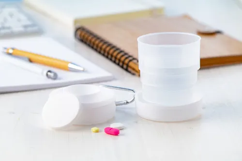 Összecsukható pohár Medicup Fehér 