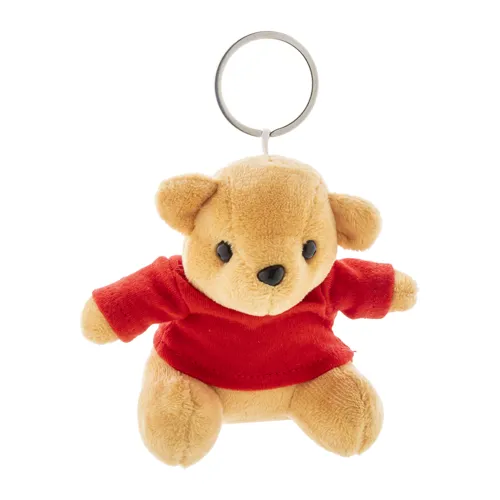 Plüss maci kulcstartó TeddyFob Piros 