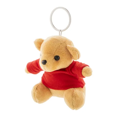 Plüss maci kulcstartó TeddyFob Piros 