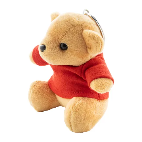 Plüss maci kulcstartó TeddyFob Piros 