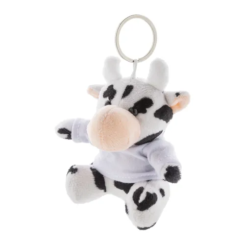 Plüss tehén kulcstartó CowFob Fehér 