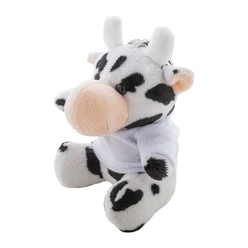 Plüss tehén kulcstartó CowFob Fehér 