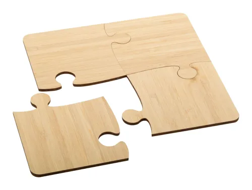 Puzzle poháralátét Zhuzzle Barna 