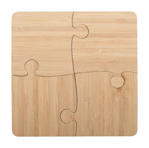 Puzzle poháralátét Zhuzzle Barna 