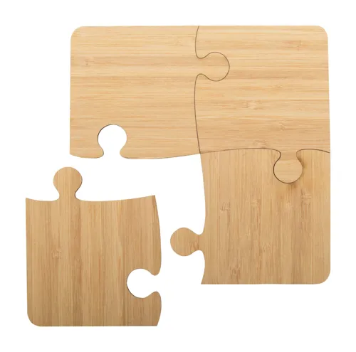 Puzzle poháralátét Zhuzzle Barna 
