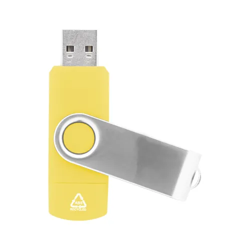 RABS OTG USB memória TwistDrive Plus Sárga 
