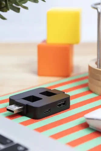 RABS USB hub Rahubu Fekete 