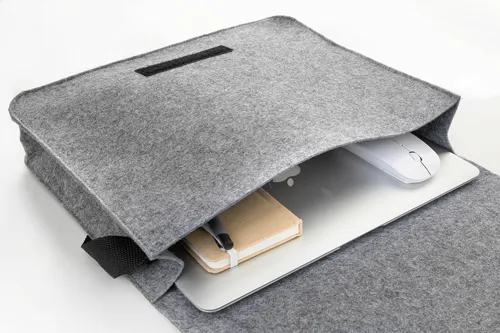 RPET filc laptop táska Refelt Courier Szürke 