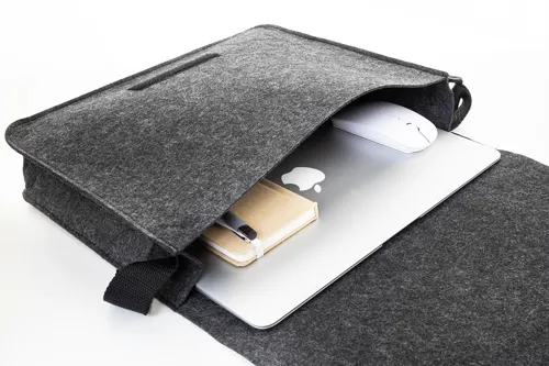 RPET filc laptop táska Refelt Courier Szürke 