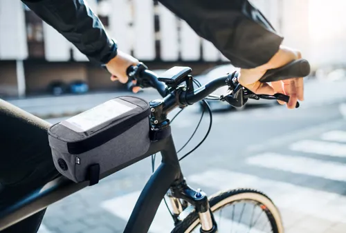 RPET kerékpáros mobiltartó táska Shimana Szürke 
