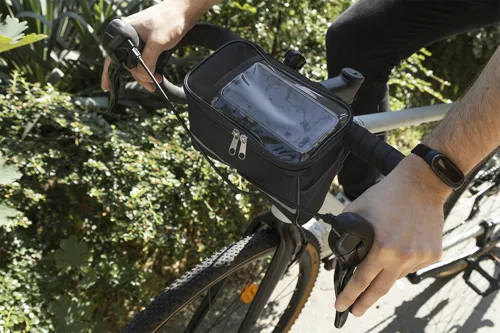 RPET kerékpáros mobiltartó táska Velofon Plus Fekete 