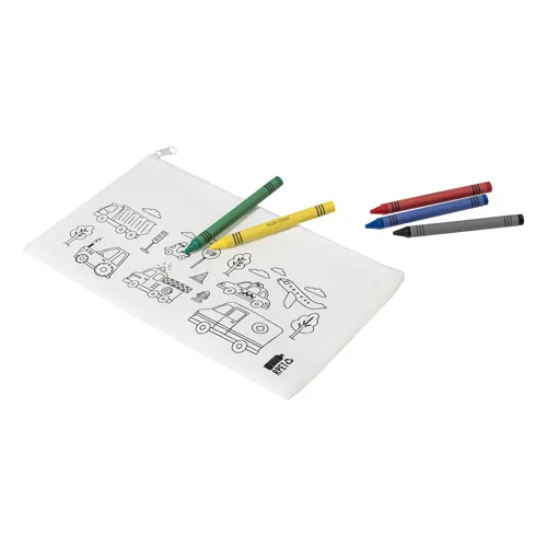 RPET színezhető tolltartó Gocolo Fehér 