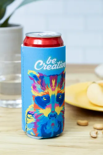 RPET üdítős doboz hűtő PrintCan Slim Fehér 