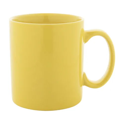 Színes kerámia bögre Kolomu Sárga 