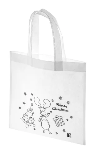 Színezhető karácsonyi táska Julfar Shop Fehér 