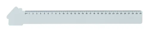 Szív formájú vonalzó, 30 cm Couler 30 Fehér 