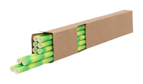 Szívószál szett BamStraw Zöld 