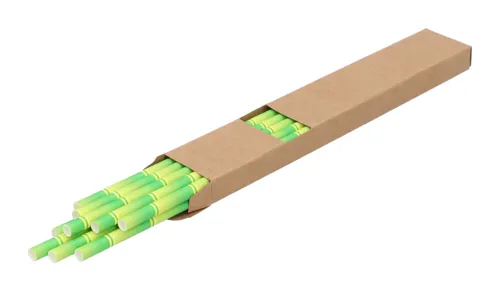 Szívószál szett BamStraw Zöld 