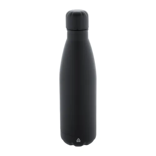 Újrahasznosított rozsdamentes acél kulacs Refill Fekete 