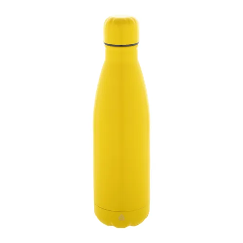 Újrahasznosított rozsdamentes acél kulacs Refill Sárga 