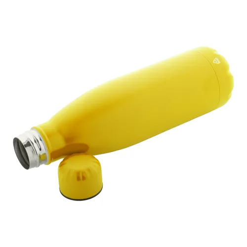 Újrahasznosított rozsdamentes acél kulacs Refill Sárga 