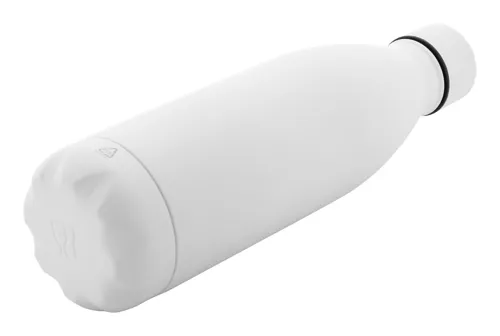 Újrahasznosított rozsdamentes acél kulacs Refill Soft Fehér 