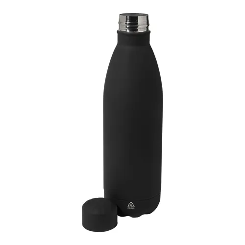 Újrahasznosított rozsdamentes acél kulacs Refill Soft Fekete 