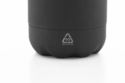 Újrahasznosított rozsdamentes acél kulacs Refill Soft Fekete 