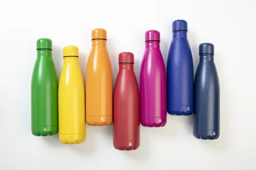 Újrahasznosított rozsdamentes acél kulacs Refill Zöld 