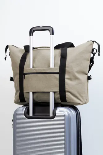 Újrahasznosított vászon utazótáska Rebyss Travel Barna 