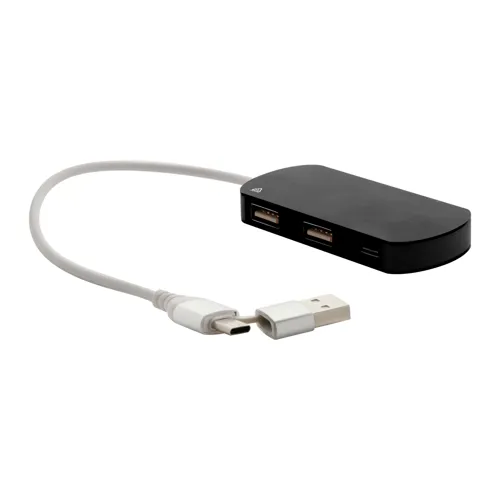 USB hub Raluhub Fekete 