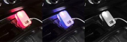 USB-s autós szivargyújtó Waze Kék 