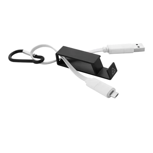 USB töltőkábel Cappy Fekete 