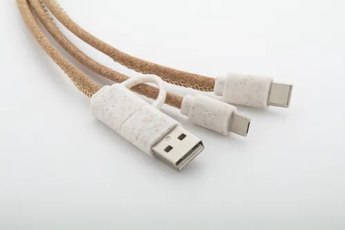 USB töltőkábel Koruku Barna 