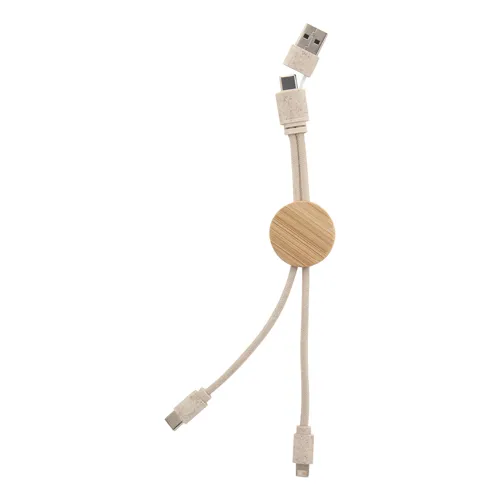 USB töltőkábel Nihon Barna 