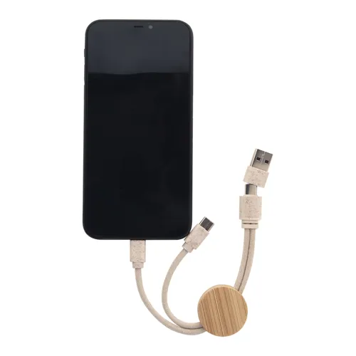 USB töltőkábel Nihon Barna 