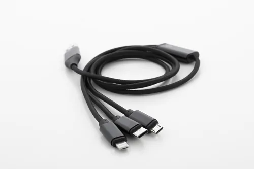 USB töltőkábel Ralong Fekete 