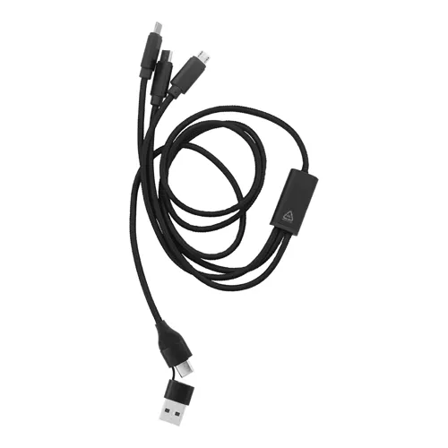 USB töltőkábel Ralong Fekete 