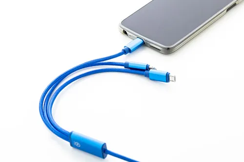 USB töltőkábel Ralong Kék 