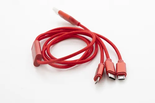 USB töltőkábel Ralong Piros 