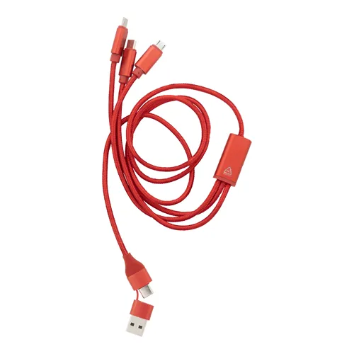 USB töltőkábel Ralong Piros 