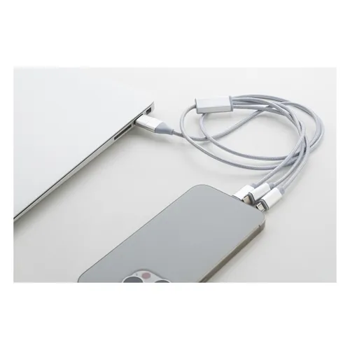 USB töltőkábel Ralong Szürke 