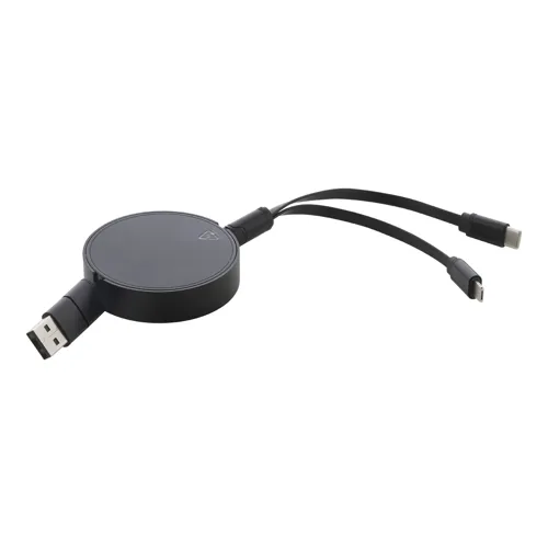 USB töltőkábel Ralospic Fekete 