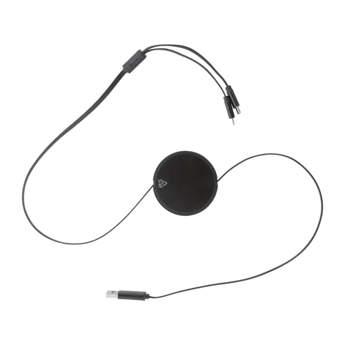 USB töltőkábel Ralospic Fekete 