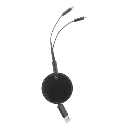 USB töltőkábel Ralospic Fekete 