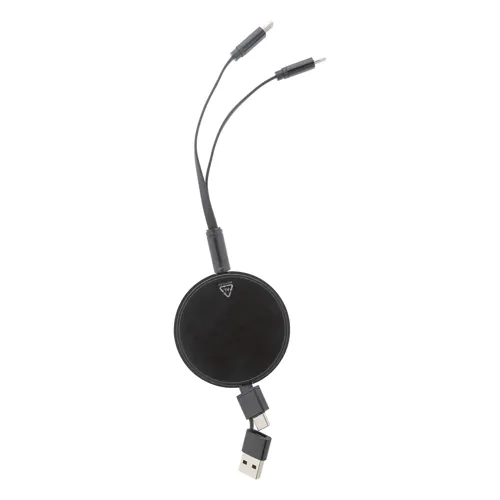 USB töltőkábel Ralospic Fekete 
