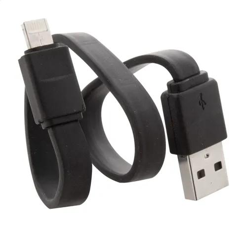 USB töltőkábel Stash Fekete 