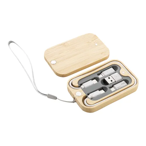 USB töltőkábel szett Cabsly Barna 