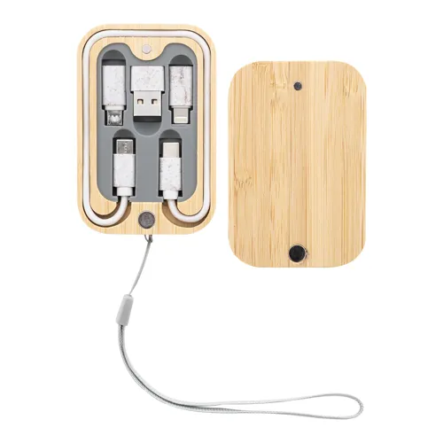 USB töltőkábel szett Cabsly Barna 